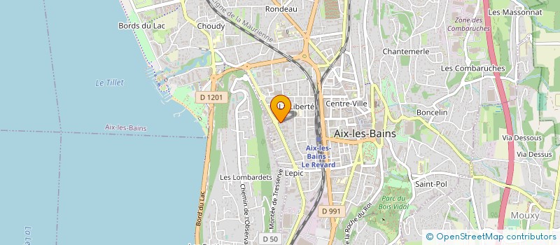 localisation de l'entreprise MADAME ALEXANDRA REANT  AIX LES BAINS