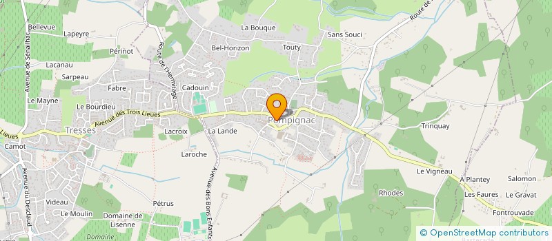 localisation de l'entreprise MADAME ALEXANDRA RIBEIRO à POMPIGNAC