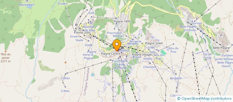 localisation de l'entreprise MADAME ALEXANDRA RIGOLETTI  AIME-LA-PLAGNE