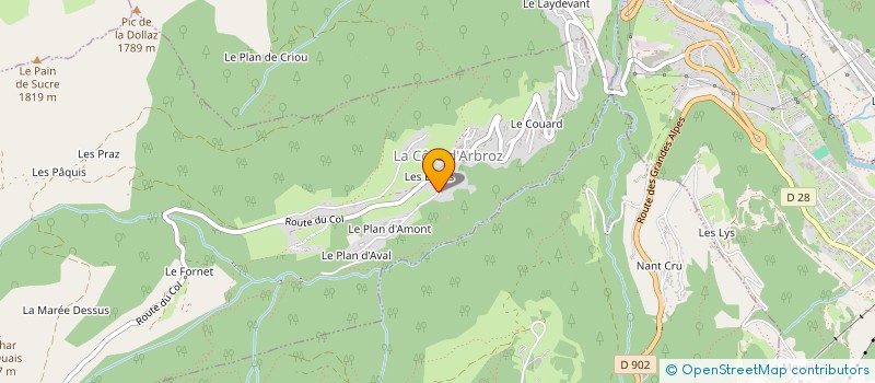 localisation de l'entreprise MADAME ALEXANDRA ROACH  LA COTE-D'ARBROZ