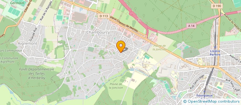 localisation de l'entreprise MADAME ALEXANDRA ROCHE  CHAMBOURCY