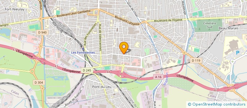 localisation de l'entreprise MADAME ALEXANDRA ROCHE  CALAIS