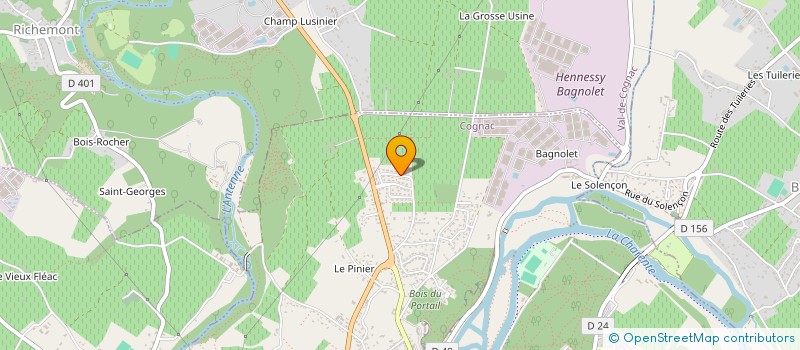 localisation de l'entreprise MADAME ALEXANDRA ROGELET à COGNAC