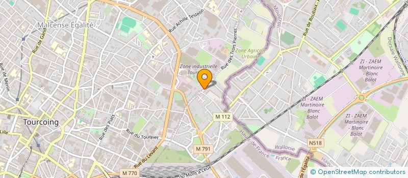 localisation de l'entreprise MADAME ALEXANDRA ROLLAND  TOURCOING