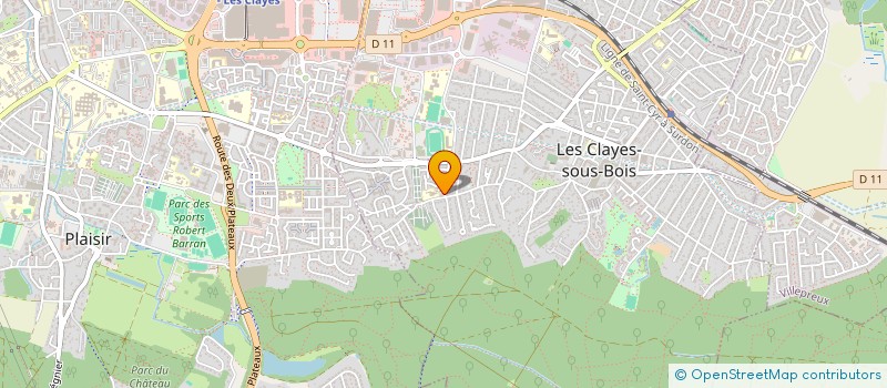 localisation de l'entreprise MADAME ALEXANDRA ROSINA à LES CLAYES-SOUS-BOIS