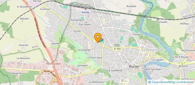 localisation de l'entreprise MADAME ALEXANDRA ROUSSEAU à AURAY