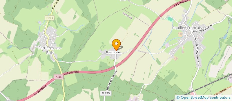 localisation de l'entreprise MADAME ALEXANDRA RUFFIER  FRAISANS