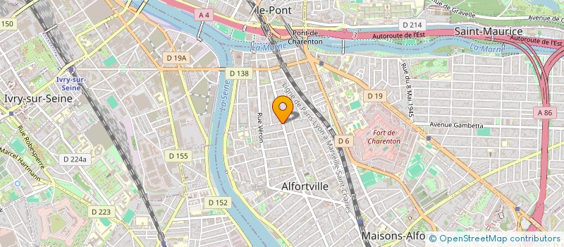 localisation de l'entreprise MADAME ALEXANDRA SANNHIS à ALFORTVILLE