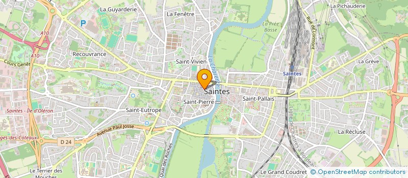 localisation de l'entreprise MADAME ALEXANDRA SANTA REGINA  SAINTES