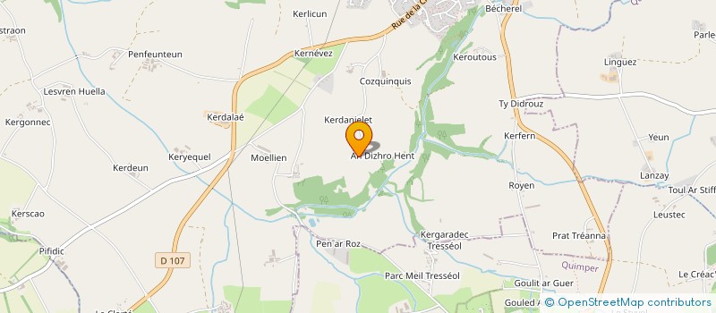 localisation de l'entreprise MADAME ALEXANDRA SARLAT  PLONEVEZ-PORZAY