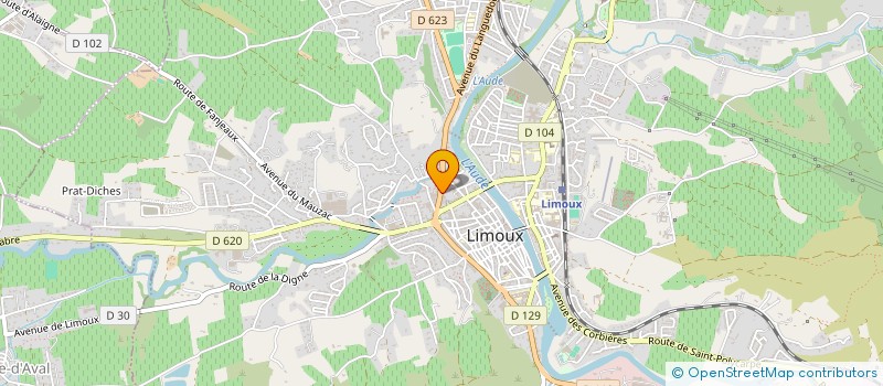 localisation de l'entreprise MADAME ALEXANDRA SAUBAL  LIMOUX