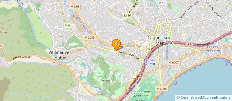 localisation de l'entreprise MADAME ALEXANDRA SCIRICA  CAGNES-SUR-MER