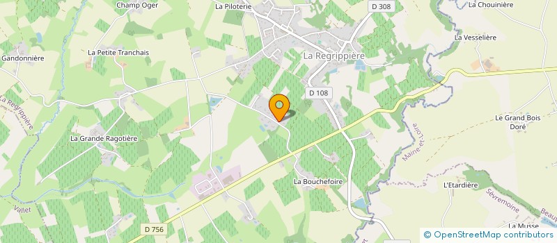 localisation de l'entreprise MADAME ALEXANDRA SECHER  LA REGRIPPIERE