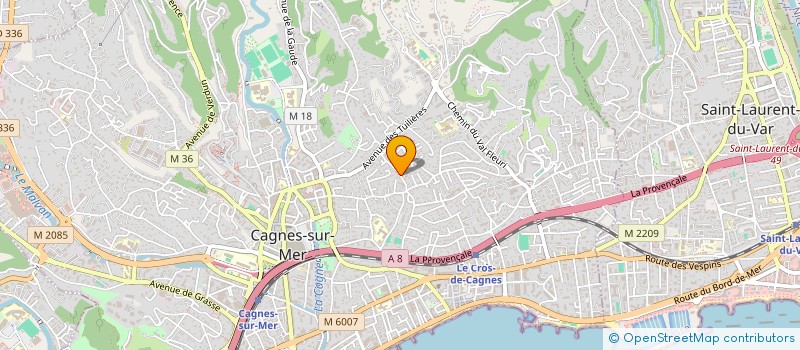 localisation de l'entreprise MADAME ALEXANDRA SELLI à CAGNES SUR MER