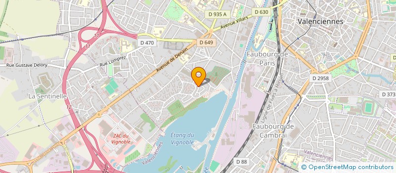 localisation de l'entreprise MADAME ALEXANDRA SKOWRONSKI  VALENCIENNES