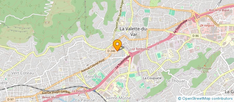 localisation de l'entreprise MADAME ALEXANDRA SORBAN  TOULON