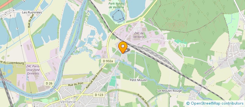 localisation de l'entreprise MADAME ALEXANDRA TATIANA BABOVIC  VERBERIE