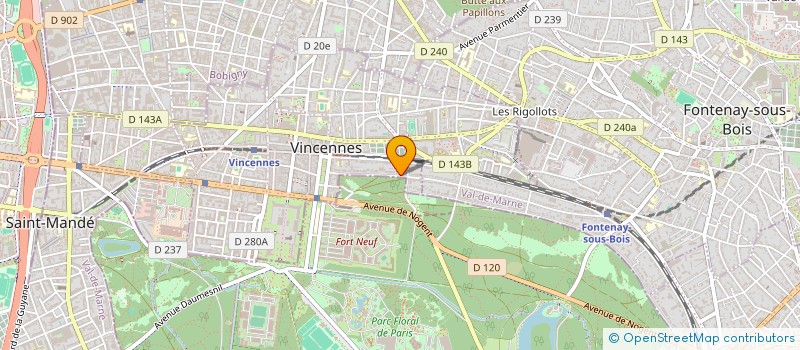 localisation de l'entreprise MADAME ALEXANDRA TEBAUS à VINCENNES