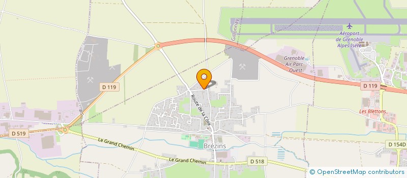 localisation de l'entreprise MADAME ALEXANDRA THEFFO  TULLINS