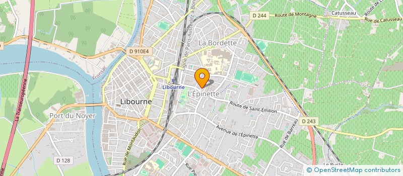 localisation de l'entreprise MADAME ALEXANDRA THIERY à LIBOURNE