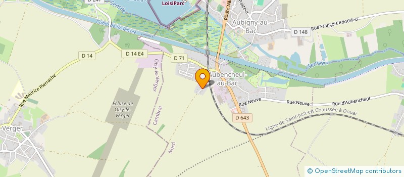 localisation de l'entreprise MADAME ALEXANDRA THIVET  AUBENCHEUL-AU-BAC