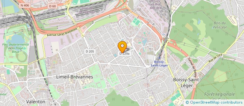 localisation de l'entreprise MADAME ALEXANDRA THOMAS  LIMEIL-BREVANNES