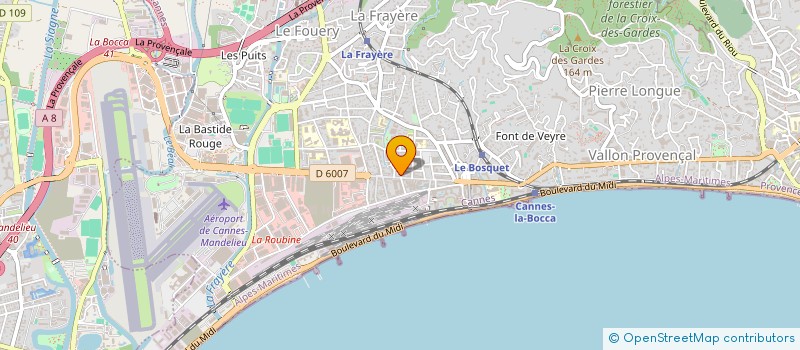 localisation de l'entreprise MADAME ALEXANDRA THYVENT à CANNES