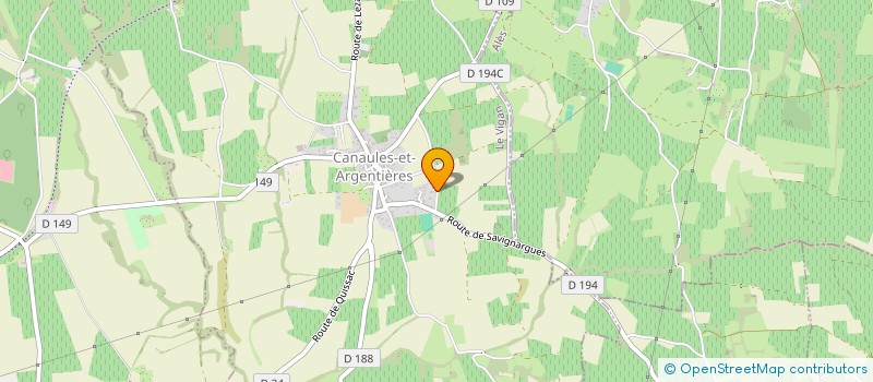 localisation de l'entreprise MADAME ALEXANDRA TORRES-SZCEPANCZYK  CANAULES-ET-ARGENTIERES