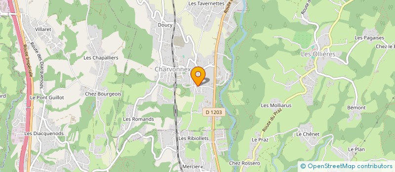 localisation de l'entreprise MADAME ALEXANDRA TRINQUET  CHARVONNEX