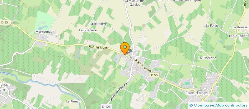 localisation de l'entreprise MADAME ALEXANDRA TROUVE  BELLEVIGNE-EN-LAYON