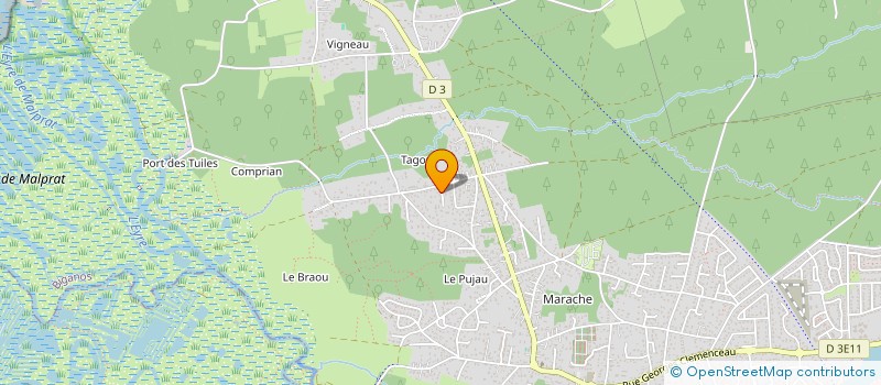 localisation de l'entreprise MADAME ALEXANDRA UYTTEWAAL  BIGANOS