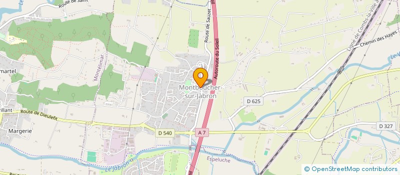 localisation de l'entreprise MADAME ALEXANDRA VALLON  MONTBOUCHER-SUR-JABRON