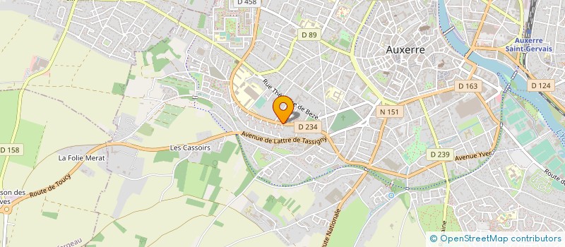 localisation de l'entreprise MADAME ALEXANDRA VANESSA DEMAY à AUXERRE