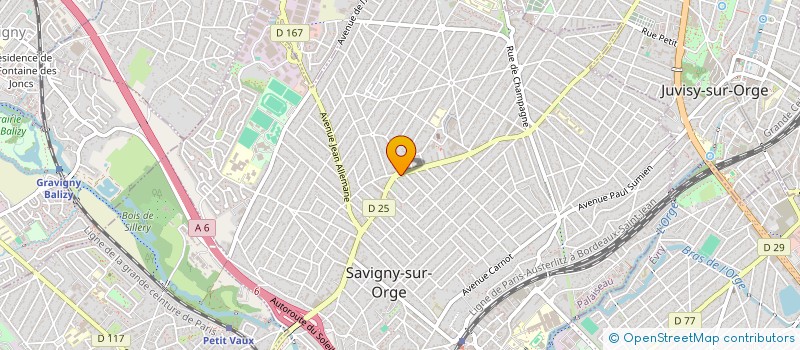 localisation de l'entreprise MADAME ALEXANDRA VEGNE à SAVIGNY-SUR-ORGE