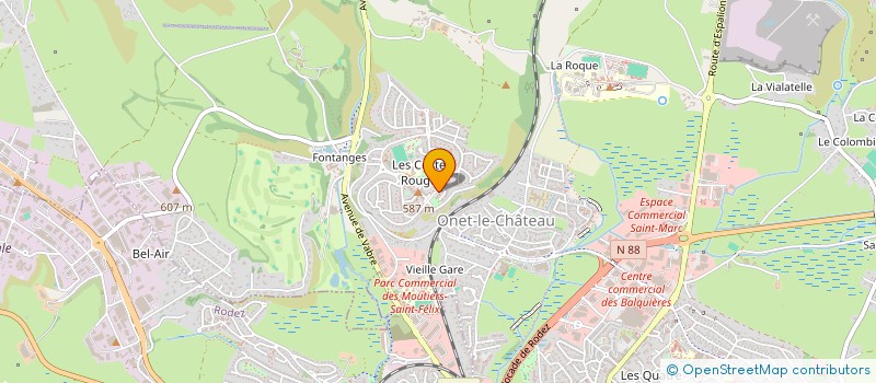 localisation de l'entreprise MADAME ALEXANDRA VIAL à ONET-LE-CHATEAU