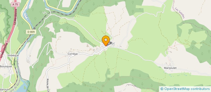 localisation de l'entreprise MADAME ALEXANDRA VIALA  LA CANOURGUE