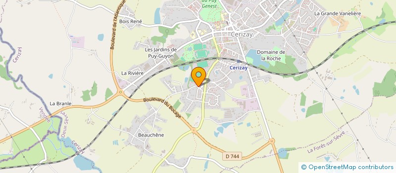 localisation de l'entreprise MADAME ALEXANDRA VIANA ROCHA  CERIZAY