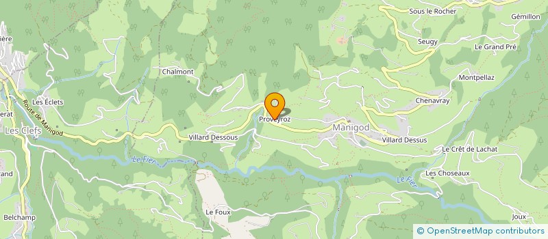 localisation de l'entreprise MADAME ALEXANDRA VILLIEN  MANIGOD