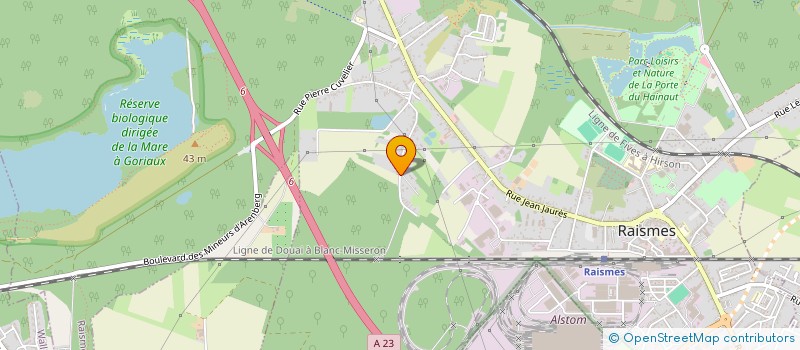 localisation de l'entreprise MADAME ALEXANDRA WAROUX  RAISMES