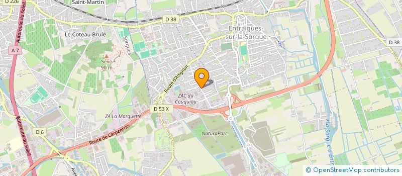 localisation de l'entreprise MADAME ALEXANDRA WOSNITZA  ENTRAIGUES-SUR-LA-SORGUE