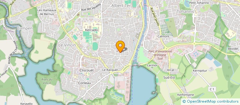 localisation de l'entreprise MADAME ALEXANDRA YOUNG à VANNES
