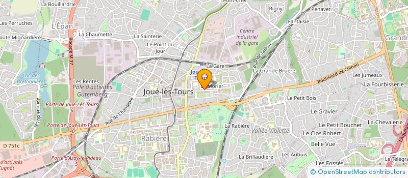 localisation de l'entreprise MADAME ALEXANDRINE BOMPARD  JOUE-LES-TOURS