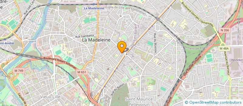 localisation de l'entreprise MADAME ALEXANDRINE DELZENNE à LA MADELEINE