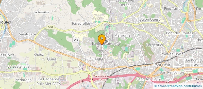 localisation de l'entreprise MADAME ALEXANDRINE FORNERIS  TOULON