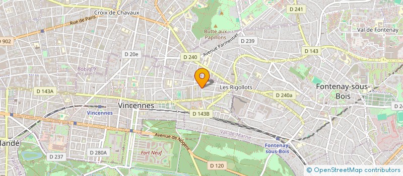 localisation de l'entreprise MADAME ALEXANDRINE GESRET à VINCENNES