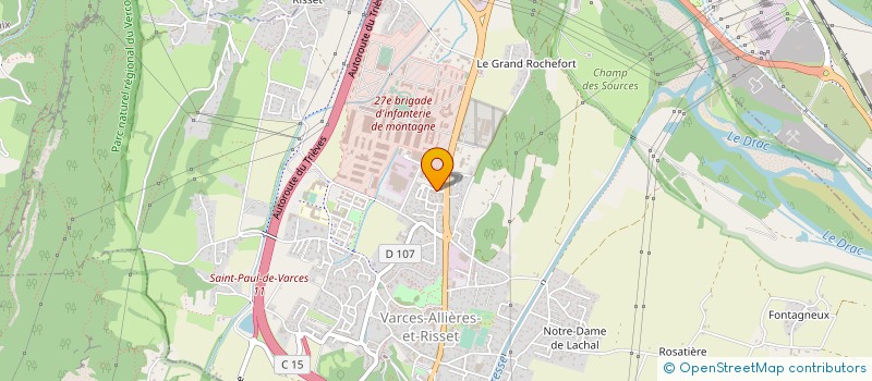 localisation de l'entreprise MADAME ALEXANDRINE GRAND  VARCES-ALLIERES-ET-RISSET