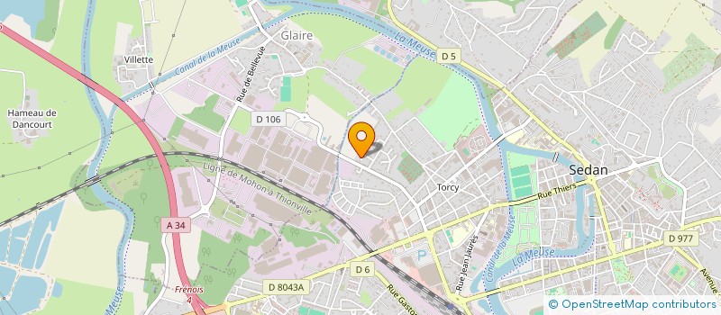 localisation de l'entreprise MADAME ALEXANDRINE HENNEVILLE  SEDAN