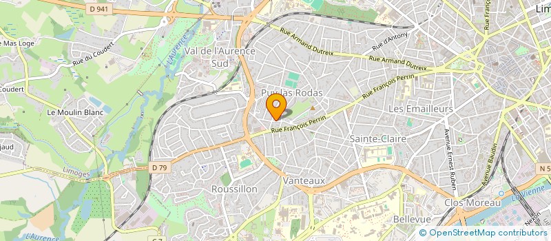 localisation de l'entreprise MADAME ALEXANDRINE LAPLAUD à LIMOGES