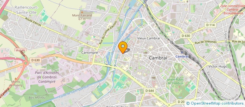 localisation de l'entreprise MADAME ALEXANDRINE LEFEVRE  CAMBRAI