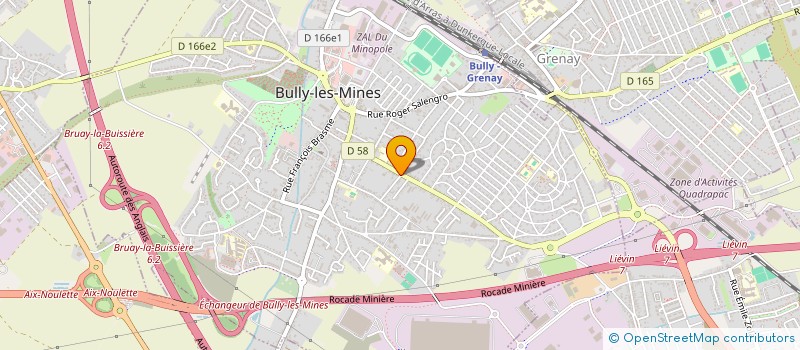 localisation de l'entreprise MADAME ALEXANDRINE LEGAY  BULLY-LES-MINES